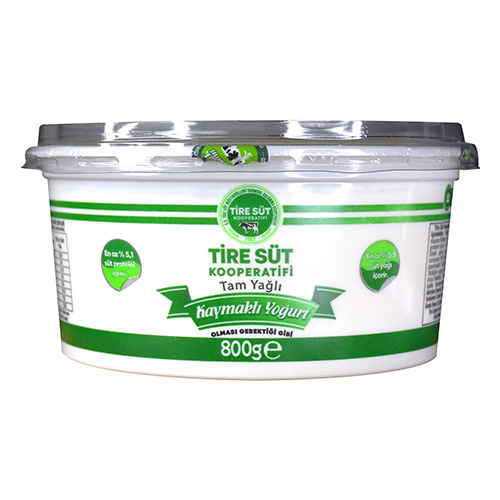 Tire Süt Tam Yağlı Kaymaklı Yoğurt (800 g) Barkod Numarası