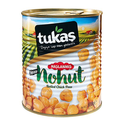 Tukaş Haşlanmış Hazır Nohut (800 g) Barkod Numarası