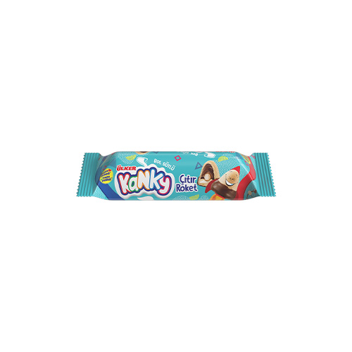 Ülker Kanky Süt & Fındık Kremalı Roket Gofret (17 g) Barkod Numarası