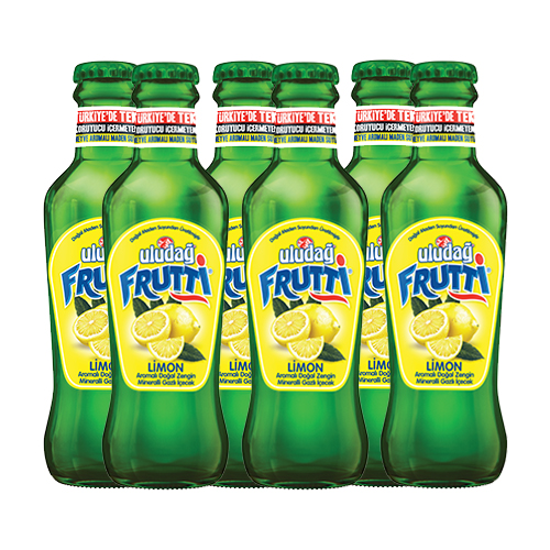Uludağ Frutti Maden Suyu Limon Aromalı (6 x 200 ml) Barkod Numarası