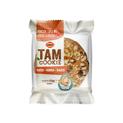 Uno Tam Cookie Kayısı & Hurma & Badem (50 g) Barkod Numarası