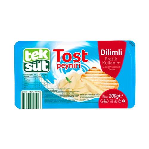 Teksüt Dilimli Tost Peyniri (200 g) Barkod Numarası
